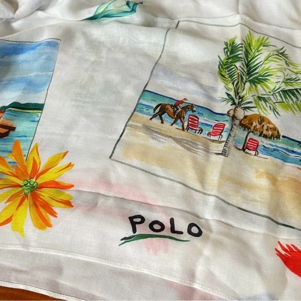 Polo by Ralph Lauren Multicolor Scarf/wrap 60x36